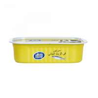 Custom Tuna Fish Rectangular Seal Ring-Pull Tin Can with Lid