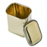 340g Food Grade Empty Hinged Trapezoidal Canning Corned Beef Tin Cans