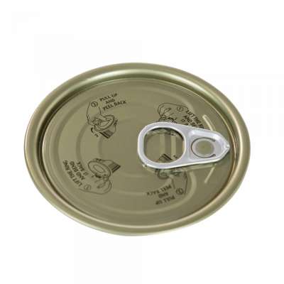 300 Tinplate Eoe BPA Ni Epoxy Lacquer Round Food Can Tuna Fish Easy Open End Lid