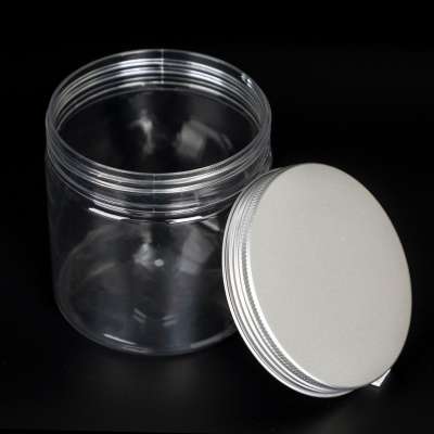 Clear Plastic Pet Chewing Candy Packaging Food Grade Round Shape Jar and Food Grade Bottle