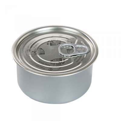 wholesale food grade small food tin can for tomato paste tuna fish meat food packaging