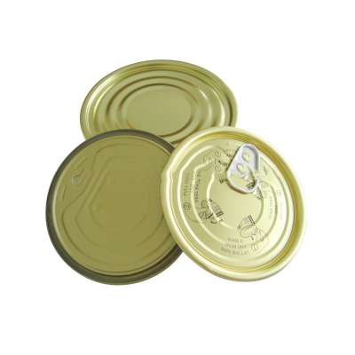 300 easy open flat bottom tin plate cover for food can