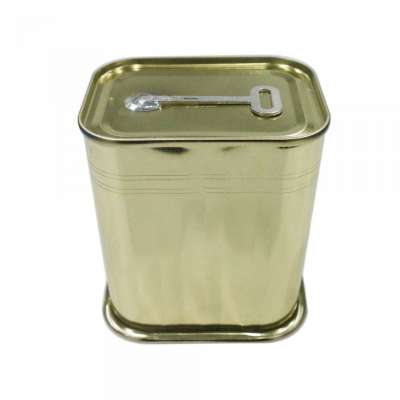 701# food grade empty hinged trapezoidal canning corned beef tin cans Take the key